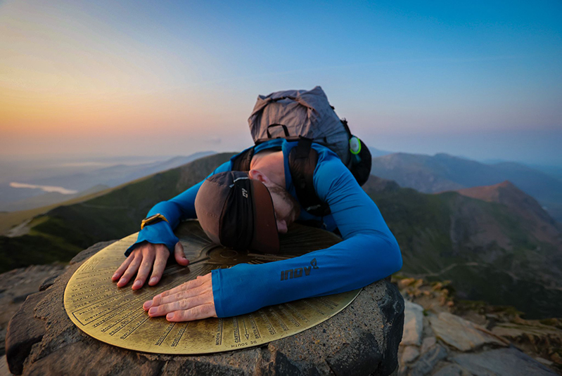 James On Snowdon during his 3 peaks challenge