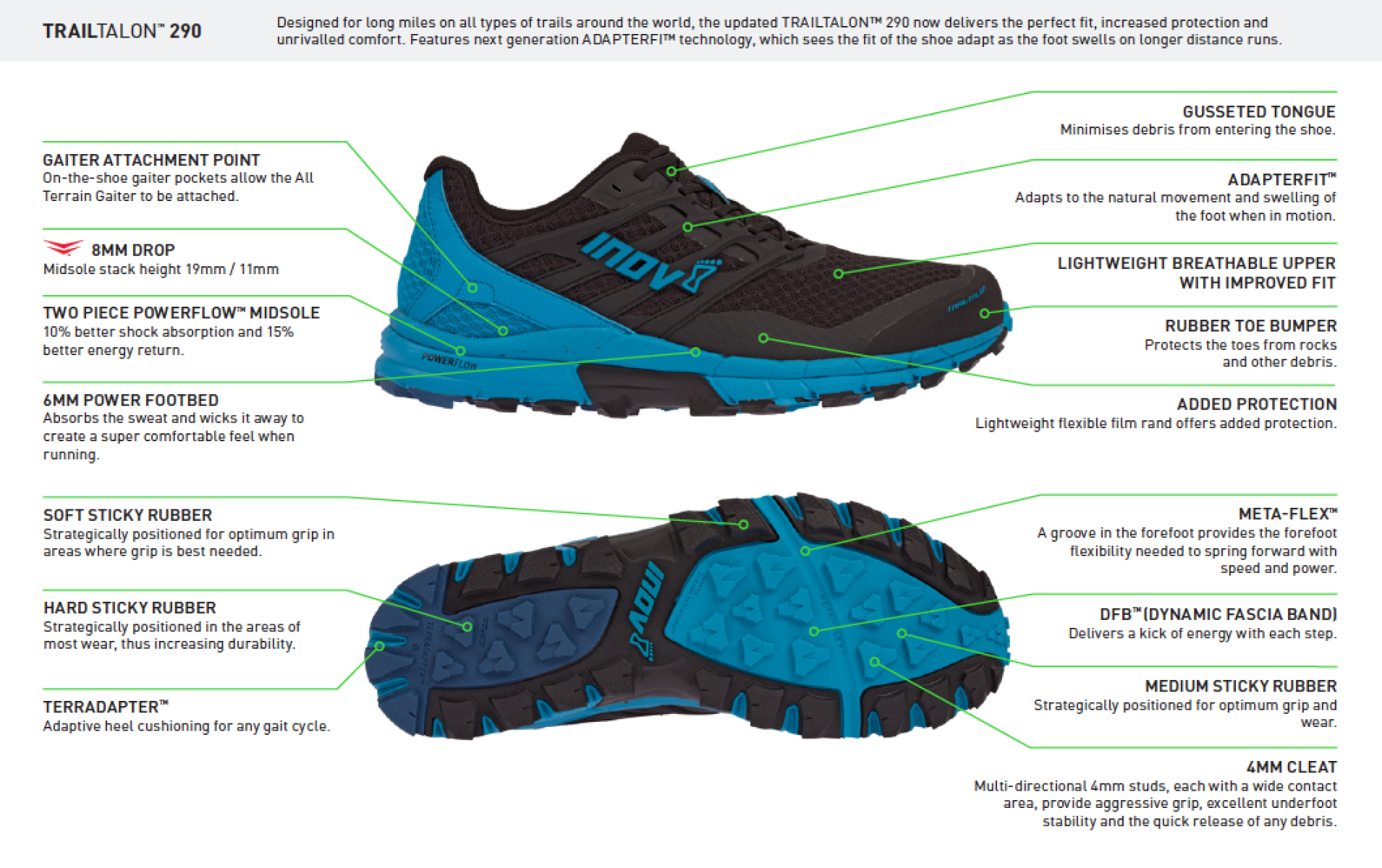 inov8 trailtalon 29 trail running shoes